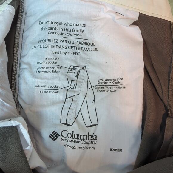 Columbia Men's Straight Leg Pant 38W30L - Picture 5 of 5